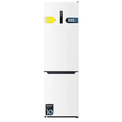 Abbildung von Cecotec Kombi Kühlschrank Bolero CoolMarket Combi 322T White D. Total No Frost, Inverter Plus Kompressor, Weiß 185x60 cm, 322 l, Energieklasse D, Multi Air Flow, Schnellgefrier Modus.