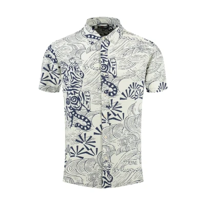 Abbildung von Key Largo MSH Resort Hemd White navy, Herren, Größe: Large, navy