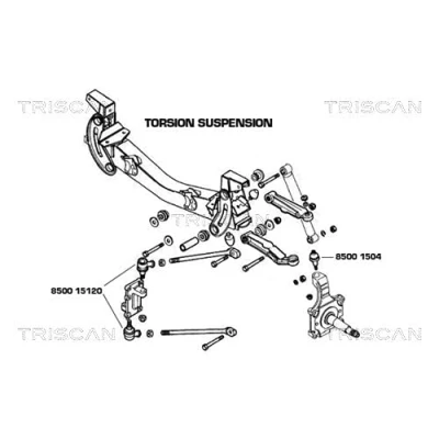 Abbildung von Triscan 8500 15120 Spurstangenkopf