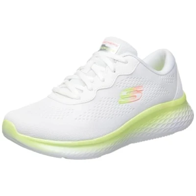 Abbildung von Skechers Damen Stunning Steps Skech Lite Pro atemberaubende Schritte, Weißes Netzgewebe mit Limettenbesatz, 38 EU