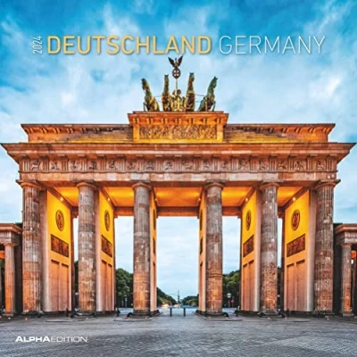 Abbildung von Deutschland 2024 Broschürenkalender 30x30 cm (30x60 geöffnet) Kalender mit Platz für Notizen Wandkalender Wandplaner