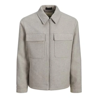 Abbildung von JACK&amp;JONES Herren Jprblurussel Wool Blend Jacket Sn Jacke, Oatmeal, XXL