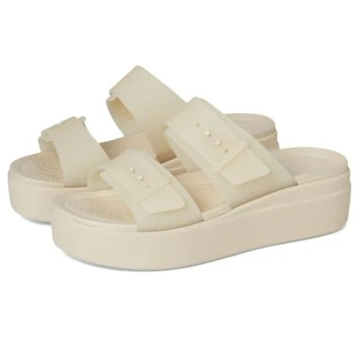 Abbildung von Crocs Herren Brooklyn BuckleFrostedLowWedge Sandalen, Sandstone, 36/37 EU