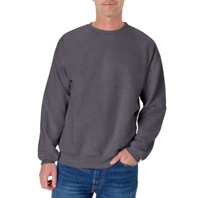 Abbildung von Hanes Herren Sweatshirt aus Baumwolle, schwer, Rundhalsausschnitt, Charcoal Heather, XX Large