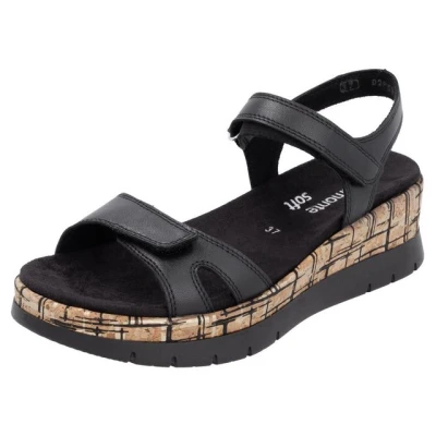 Abbildung von Remonte Plateausandalette, Damen, Größe: 40, Schwarz Schuhe