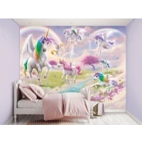 Abbildung von Walltastic Wandbild Unicorn, Tapete, Multi, 8 ft x 10 ft, 46245