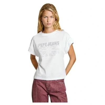 Abbildung von Pepe Jeans LIRA Tshirt print, Damen, Größe: Large, White