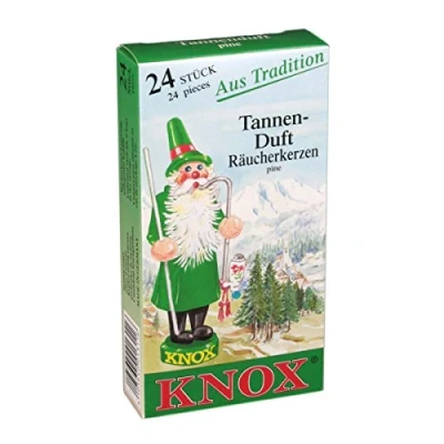 Abbildung von Knox 073570 A Räucherkerzen Tannenduft, 24 Stück, Weihnachten, Duftkegel, Räucherkegel