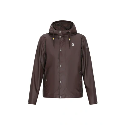 Abbildung von Schmuddelwedda Regenjacke / wasserabweisende Jacke, Herren, Größe: Medium, Dark brown