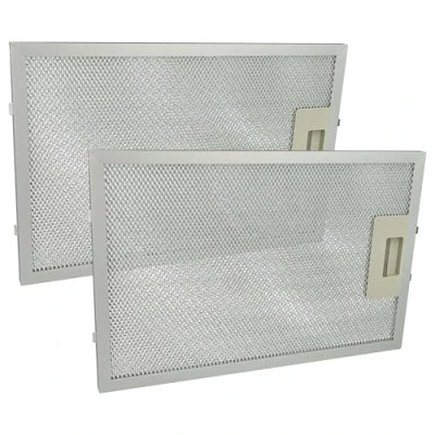 Abbildung von vhbw 2x Filter Metallfettfilter Ersatz für Teka DM70 Dunstabzugshaube, Aluminium