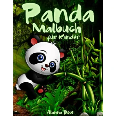 Abbildung von Panda Malbuch für Kinder: 30 Niedliche Malvorlagen, Entspannung und Stressabbau Jungen Mädchen