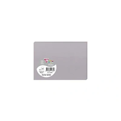 Abbildung von Clairefontaine 11332C Packung mit 25 Karten Pollen in Format C6, 110 x 155mm, 210g, koalagrau
