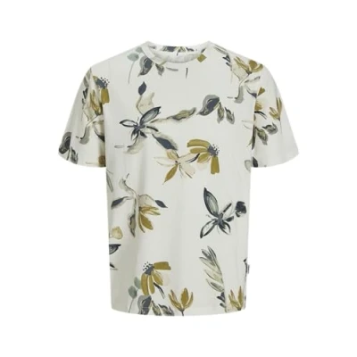 Abbildung von Jack &amp; Jones Premium Jorvarenna TEE CREW NECK Tshirt print, Herren, Größe: XS, Cloud dancer