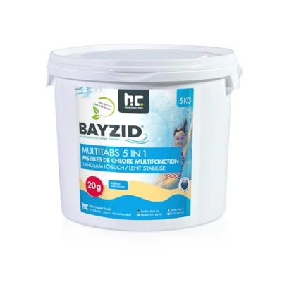 Abbildung von Höfer Chemie 5 in 1 Multitabs Pool 20g 5kg Chlortabletten Für Phasen Pflege &amp; Reinigung Made Europe kristallklares Poolwasser