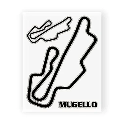 Abbildung von 4R Quattroerre.it 6328 Super geformter Aufkleber Schaltung Mugello, 10 x 12 cm