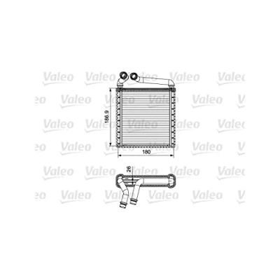 Abbildung von VALEO 811500 Wärmetauscher VOLKSWAGEN: Passat B7 Alltrack, Tiguan I, B6 Variant, SKODA: Superb II Kombi, Octavia 2 Combi, Schrägheck