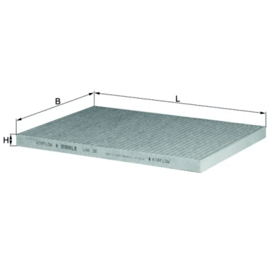 Abbildung von Filter, Innenraumluft KNECHT LAK 36