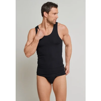 Abbildung von Schiesser 4PACK Unterhemd/shirt, Herren, Größe: Small, Schwarz