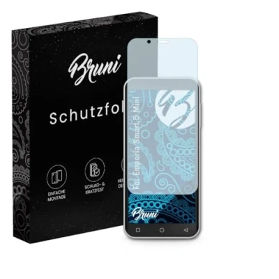 Abbildung von Bruni Schutzfolie kompatibel mit Emporia Smart.5 Mini Folie, glasklare Displayschutzfolie (2X)