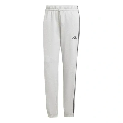 Abbildung von adidas Damen Essentials 3 Stripes French Terry Cuffed Pants, Medium Grey Heather/Black, XXS