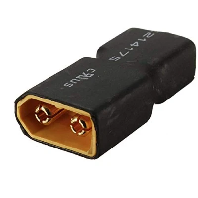 Abbildung von 1x Stück Premium Adapter XT60 Male auf T Stecker Dean Connector Female Buchse für Lipo Akku Battery Hochstrom Adapterkabel 60A von Mr.Stecker Modellbau®