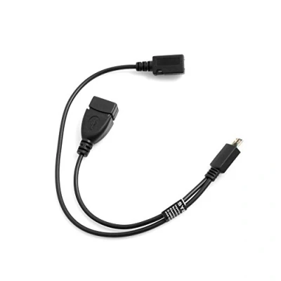 Abbildung von System S OTG Host Kabel 3 in 1 Micro USB (Male) zu (Female) A Datenkabel 30 cm
