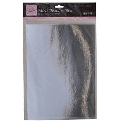 Abbildung von Anitas Mirri Board, Silver, A4, 250 GSM, Pack of 20