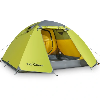 Abbildung von Join Nature Kuppelzelt Camping Zelt Familienzelt Doppellagiges Ultraleicht Zelt, Personen: 4 (packung), Campingzelt Groß mit Veranda für Trekking
