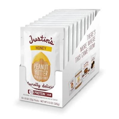 Abbildung von Justin&#039;s Peanut Butter, Honey Squeeze Packs, 1.15 Ounce (Pack of 10) by