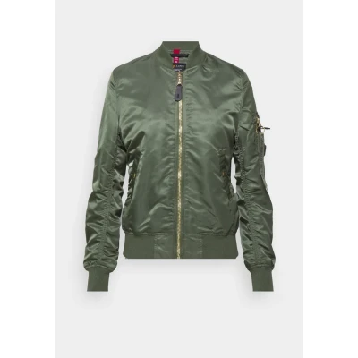 Abbildung von Alpha Industries MA1 VF LW Bomberjacke, Damen, Größe: XS, Sage green/gold