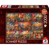 Abbildung von Genussvolle Auszeit: auf Reisen mit Büchern und Wein, Puzzle