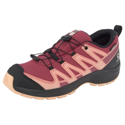 Abbildung von Salomon XA PRO V8 CSWP Unisex Hikingschuh für Kinder, Größe: 36, Earth red/black/almond cream Textil/synthetik