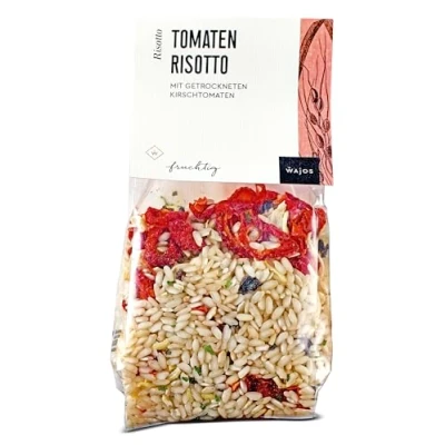 Abbildung von Wajos Tomaten Risotto, 300g: Risotto Mischung mit Carnaroli Reis und getrockneten Tomaten, für Liebhaber