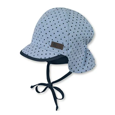 Abbildung von Sterntaler BABY SCHIRMMÜTZE MIT Nackenschutz Jungen Hut für Kinder, Größe: 45, Light blue