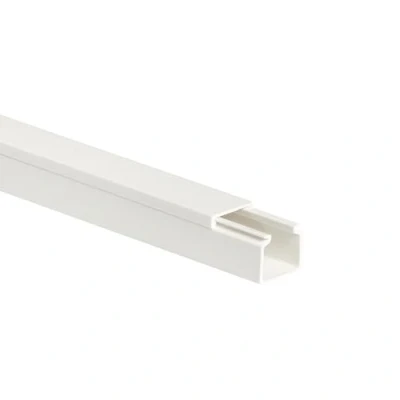 Abbildung von 10m KOMIB Kabelkanal/Kabelkanäle/Kabelführung Verschiedene Größen und Farben Schraubbar 5 x 2m Stangen (Reinweiß (RAL 9010), 16 mm)