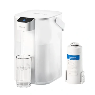 Abbildung von Waterdrop Sofortiger Elektrischer Wasserfilter Kanne, 3.5L 3 Monate Outdoor Trinkwasser System, Reduziert Chlor, Blei, Quecksilber, PFAS, PFOA/PFOS, Blau (mit 1 757 Liter Filter)
