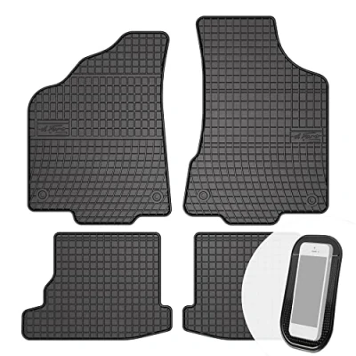 Abbildung von Gummimatten Auto Fußmatten Gummi Automatten Passgenau 4 teilig Set passend für VW Polo III 1999 2001
