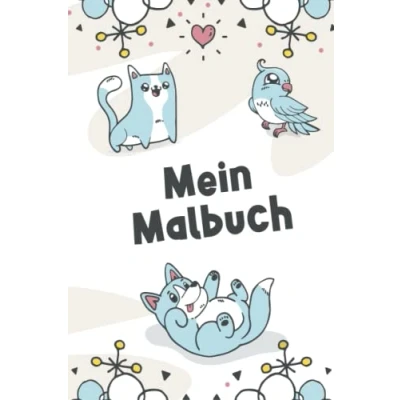 Abbildung von Mein Malbuch: Tolles Kinder Malbuch. 120 Seiten Blanko. Malbuch leere Kinder, Seiten, Zeichenbuch Aquarell, Jungs, ... 6x9&quot; (ca. DIN A5) Softcover