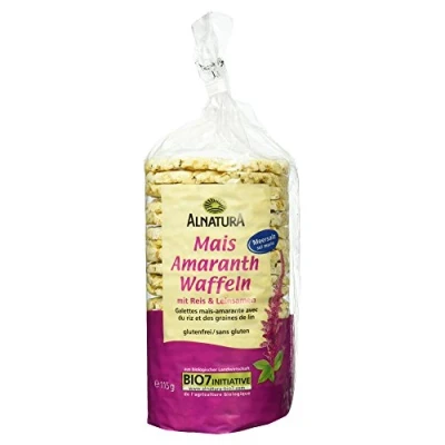 Abbildung von Alnatura Bio Mais Reis Waffeln mit Amaranth und Leinsamen, 115g