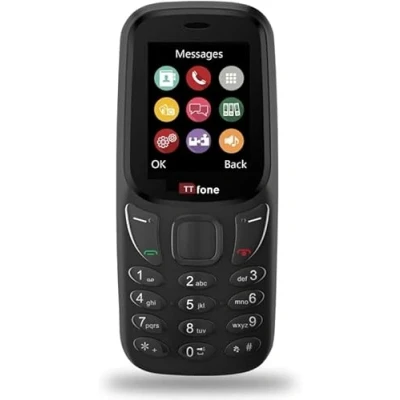 Abbildung von TTfone TT170 Smartphone, entsperrt, einfache Funktionen, mit 1,8 Zoll Bildschirm (Schwarz, Ladegerät)