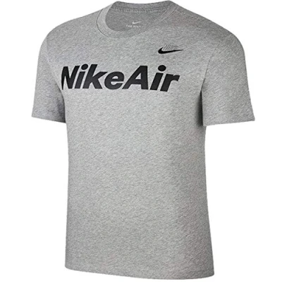Abbildung von Nike Herren M NSW AIR SS Tee T Shirt, dk Grey Heather/(Black), S