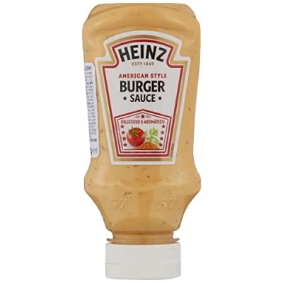 Abbildung von Heinz American Burger Sauce mit Worcester (Senf und Dill) Lecker aromatisch 230 Gramm
