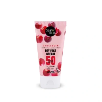 Abbildung von Organic Shop Sunscreen Day Face Cream SPF50 Oily Skin 50 ml