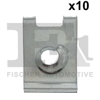 Abbildung von FA1 99 10111.10 Clip, Zier /Schutzleiste Metall MERCEDES BENZ: CLK Cabrio, G Klasse SUV, C Limousine, BMW: 3 Coupe, Limousine