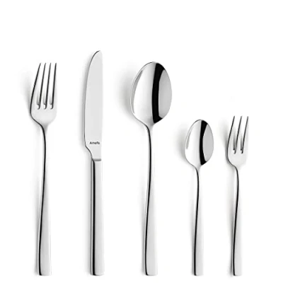 Abbildung von Amefa Besteck Set FRESH (60 tlg), 12 Personen, Edelstahl 18/10, Spülmaschinenfest, rostfrei, langlebig