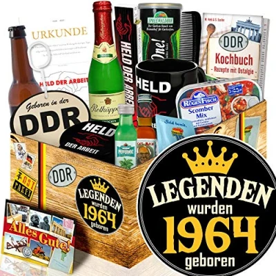 Abbildung von Legenden 1964 / Geburtstag Geschenk 60. Frau/DDR Männerbox DDR