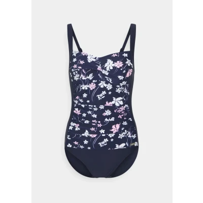 Abbildung von Lascana Swimsuit Badeanzug, Damen, Größe: 38xF, Navy
