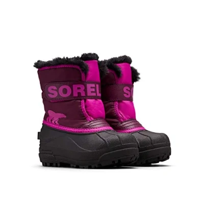 Abbildung von Sorel KIDS SNOW COMMANDER Schneestiefel für Unisex Baby, Lila (Purple Dahlia x Groovy Pink) Children, 25 EU