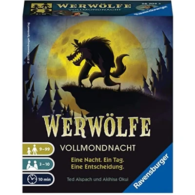 Abbildung von Ravensburger WERWÖLFE Vollmondnacht Brettspiel für Kinder, Größe: One Size, Mehrfarbig