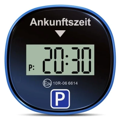 Abbildung von Gooofly Chrono Pro Elektronische Parkscheibe Automatische Elektrisch Mit Zulassung Auto Parkuhr Digitale 3 Zeitmodi (2, Schwarz)